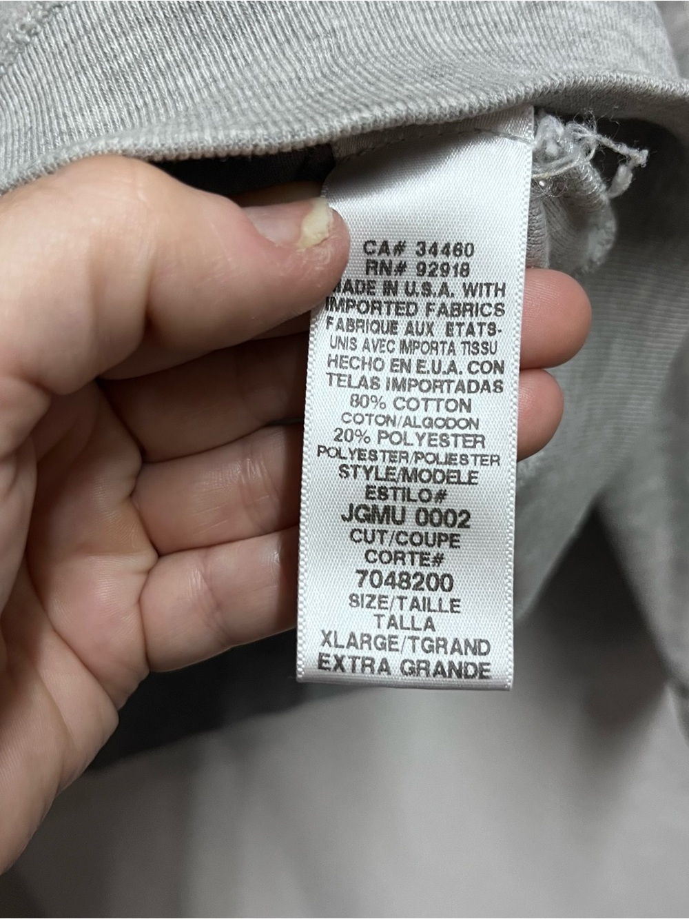 Vintage Juicy Couture Size XL Zip Up Hoodie Made in USA Light Gray Y2K Velour - Picture 7 of 9